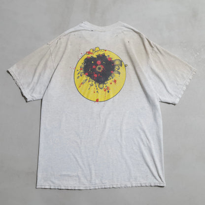 GUN SHOT SMILE FACE T-SHIRT (XLARGE/GOOD DAMAGE)