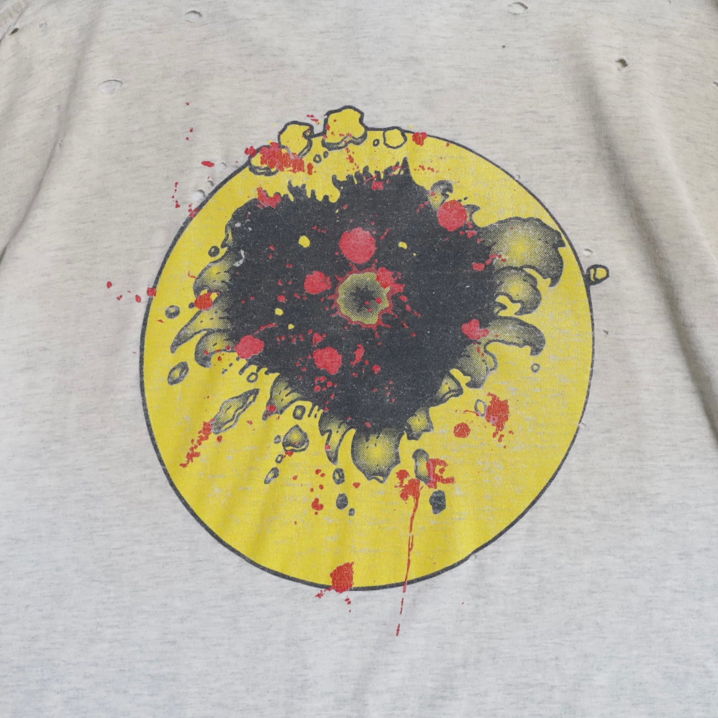 GUN SHOT SMILE FACE T-SHIRT (XLARGE/GOOD DAMAGE)