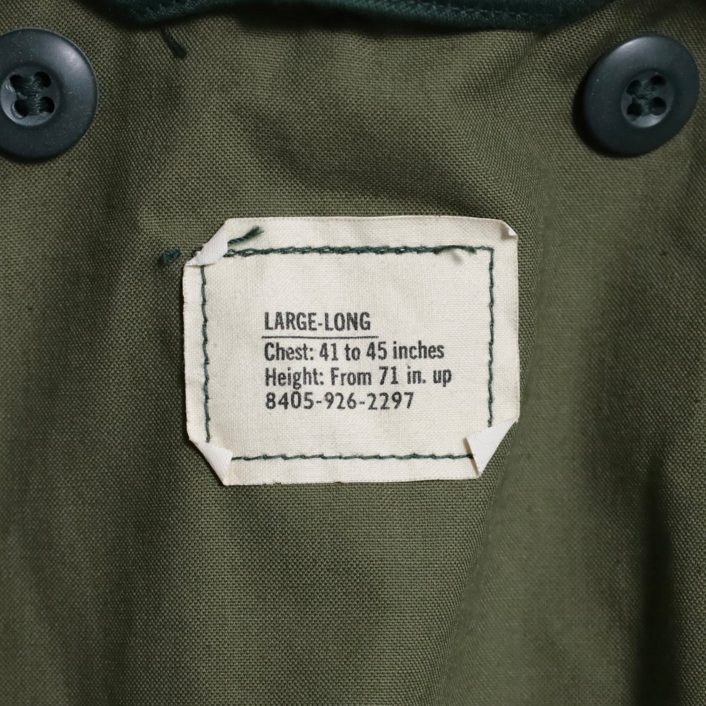 DEAD STOCK U.S.ARMY AGGRESSOR M-51 TYPE FIELD JACKET (LARGE-LONG)
