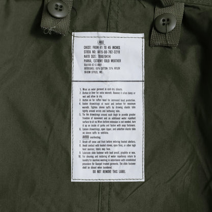 DEAD STOCK U.S.ARMY M-65 FIELD PARKA (LARGE)