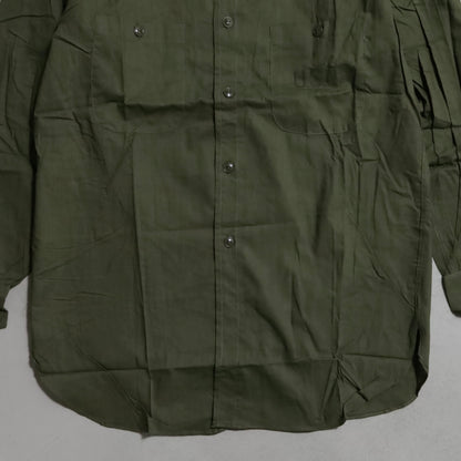 DEAD STOCK U.S.NAVY COTTON POPLIN UTILITY SHIRT (SIZE 15)