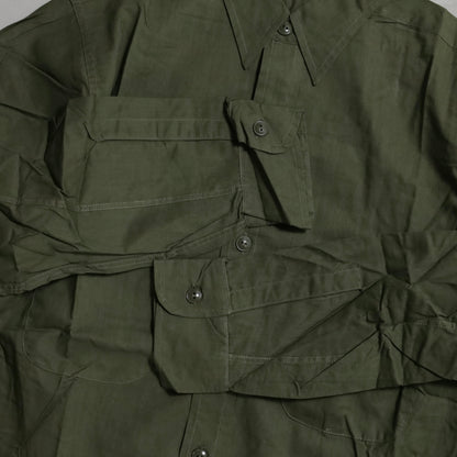 DEAD STOCK U.S.NAVY COTTON POPLIN UTILITY SHIRT (SIZE 15)