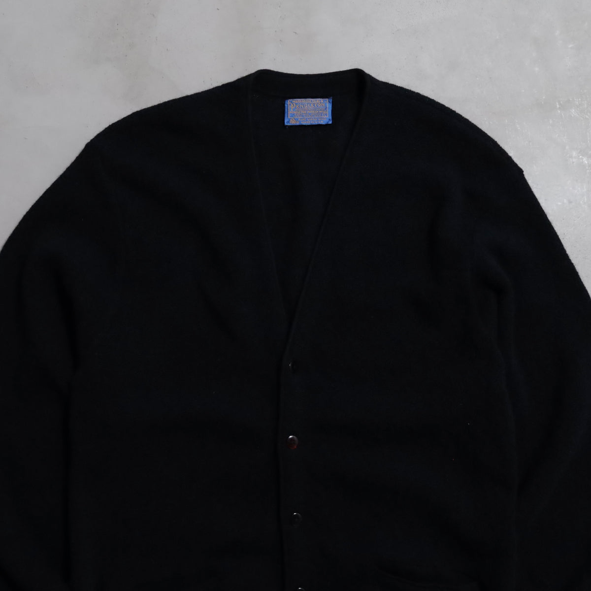 PENDLETON BLACK WOOL CARDIGAN (LARGE/GOOD CONDITION)