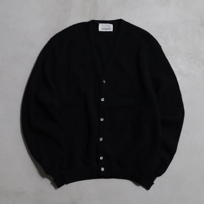 ROBERT BRUCE BLACK ALPACA CARDIGAN (LARGE/GOOD CONDITION)