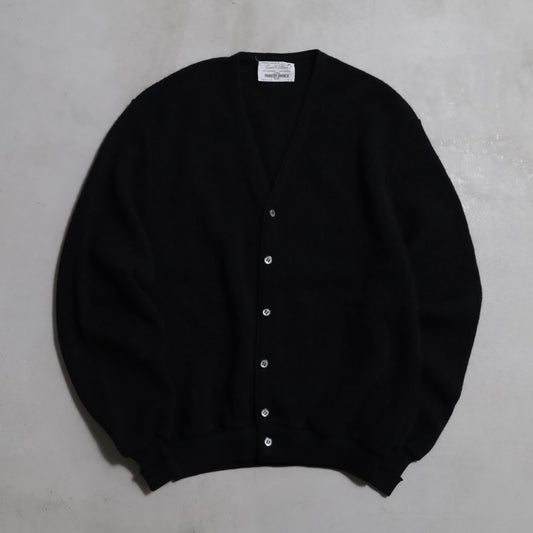 ROBERT BRUCE BLACK ALPACA CARDIGAN (LARGE/GOOD CONDITION)