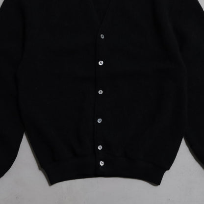ROBERT BRUCE BLACK ALPACA CARDIGAN (LARGE/GOOD CONDITION)