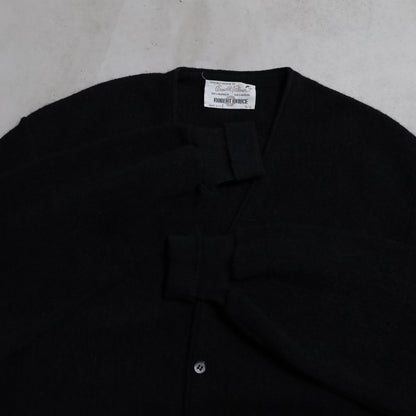ROBERT BRUCE BLACK ALPACA CARDIGAN (LARGE/GOOD CONDITION)