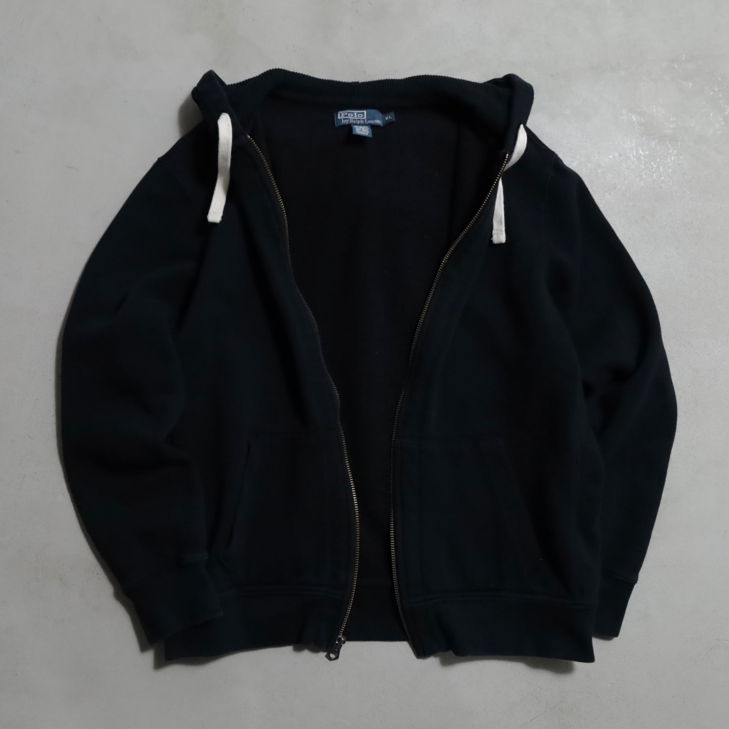 POLO BY RALPH LAUREN R/W TYPE F/Z SWEAT HOODIE (XLARGE/VERY GOOD CONDITION)