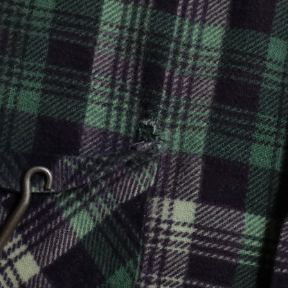 BIG MAC PLAID PRINT FLANNEL SHIRT (LARGE/GOOD CONDITION)