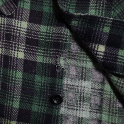 BIG MAC PLAID PRINT FLANNEL SHIRT (LARGE/GOOD CONDITION)