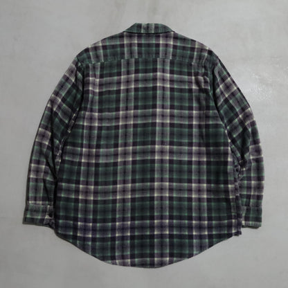 BIG MAC PLAID PRINT FLANNEL SHIRT (LARGE/GOOD CONDITION)