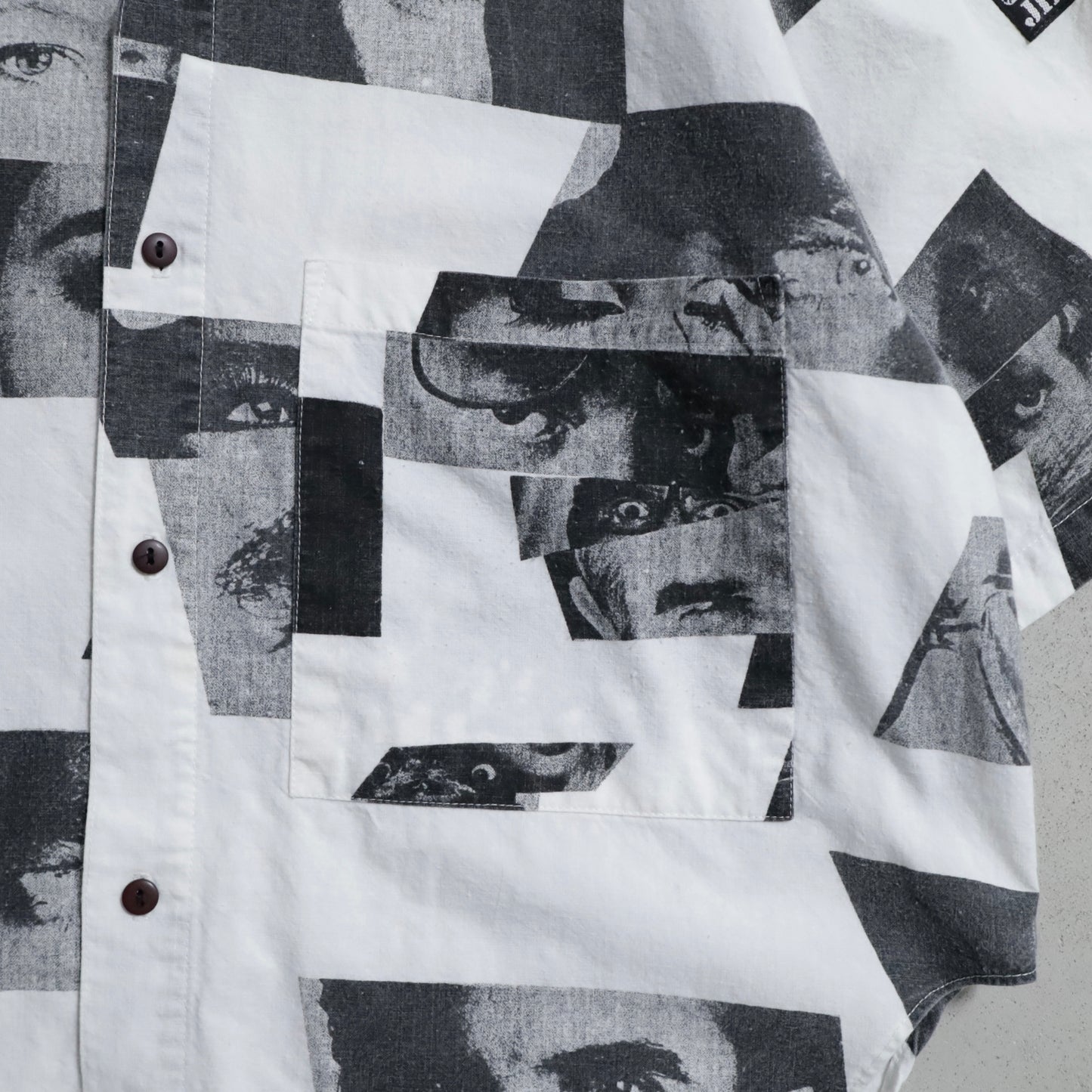 JIMMY'S ZOOM EYE COTTON S/S SHIRT (SMALL/GOOD CONDITION)