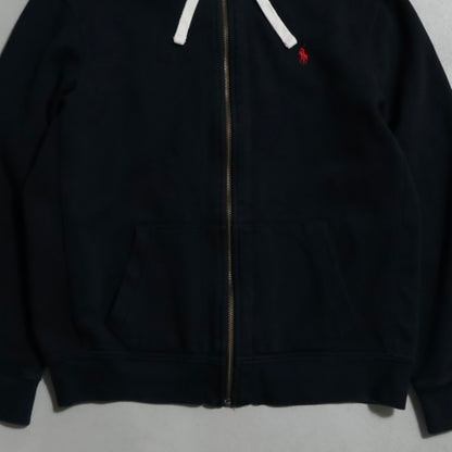 POLO BY RALPH LAUREN R/W TYPE F/Z SWEAT HOODIE (XLARGE/VERY GOOD CONDITION)