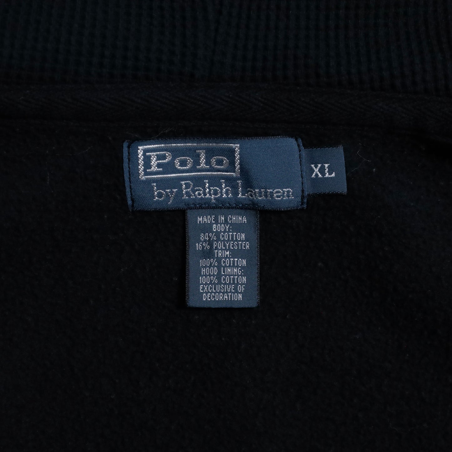 POLO BY RALPH LAUREN R/W TYPE F/Z SWEAT HOODIE (XLARGE/VERY GOOD CONDITION)
