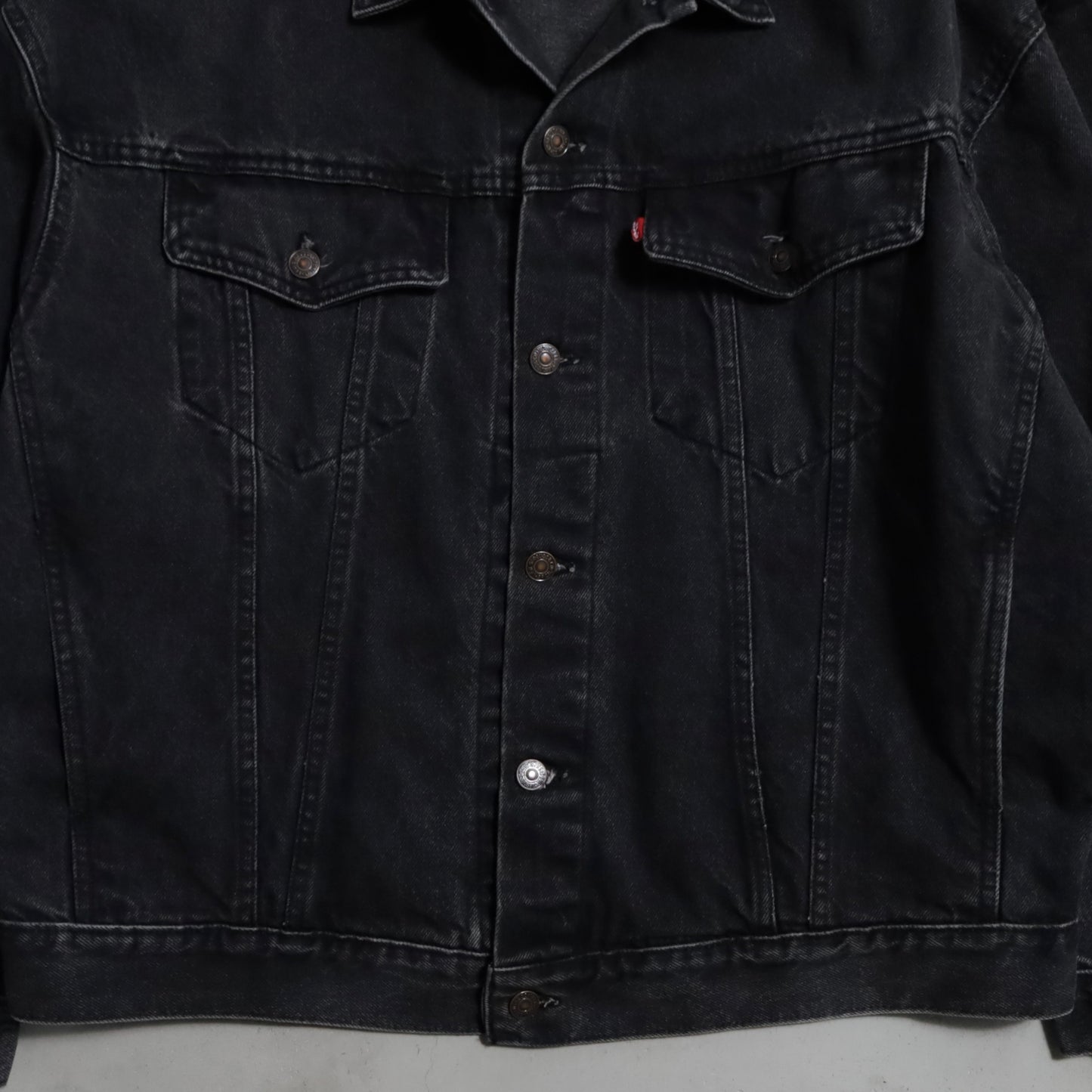LEVI'S 70598-4159 BLACK DENIM JACKET (XLARGE/GOOD CONDITION)