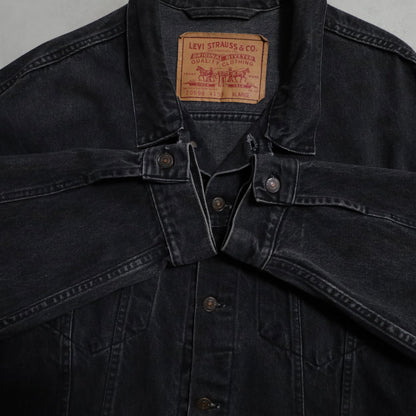 LEVI'S 70598-4159 BLACK DENIM JACKET (XLARGE/GOOD CONDITION)