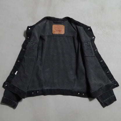 LEVI'S 70598-4159 BLACK DENIM JACKET (XLARGE/GOOD CONDITION)