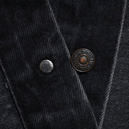 LEVI'S 70598-4159 BLACK DENIM JACKET (XLARGE/GOOD CONDITION)