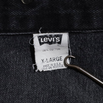LEVI'S 70598-4159 BLACK DENIM JACKET (XLARGE/GOOD CONDITION)