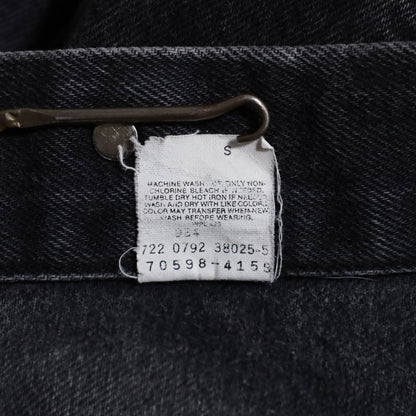 LEVI'S 70598-4159 BLACK DENIM JACKET (XLARGE/GOOD CONDITION)