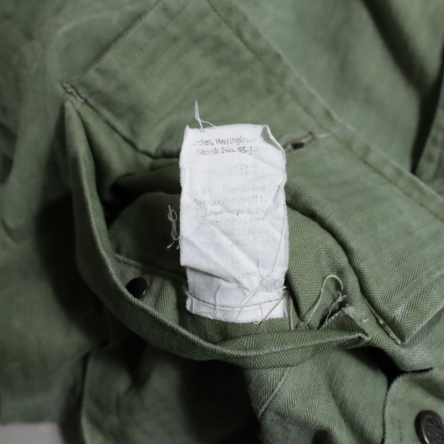 U.S.ARMY M-43 HBT JACKET (SIZE 46R/GOOD CONDITION)