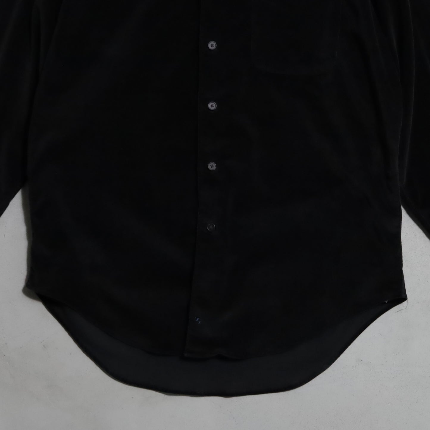 POLO BY RALPH LAUREN BLACK CORDUROY SHIRT (MEDIUM/GOOD CONDITION)