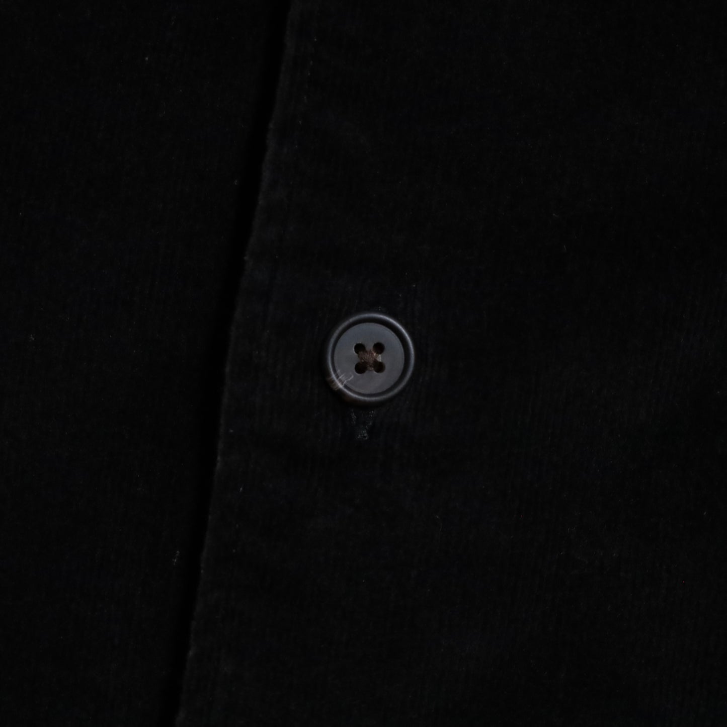 POLO BY RALPH LAUREN BLACK CORDUROY SHIRT (MEDIUM/GOOD CONDITION)