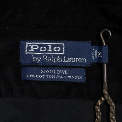 POLO BY RALPH LAUREN BLACK CORDUROY SHIRT (MEDIUM/GOOD CONDITION)