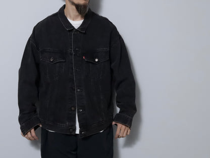 LEVI'S 70598-4159 BLACK DENIM JACKET (XLARGE/GOOD CONDITION)