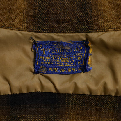 PENDLETON SHADOW PLAID WOOL BOX SHIRT (MEDIUM/GOOD CONDITION)