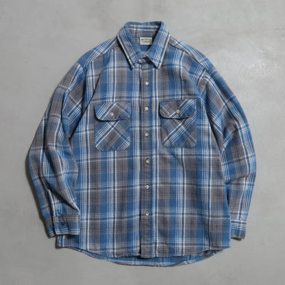 FIVEBROTHER PLAID HEAVY FLANNEL SHIRT (LARGE/GOOD CONDITION)
