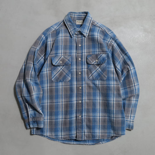FIVEBROTHER PLAID HEAVY FLANNEL SHIRT (LARGE/GOOD CONDITION)