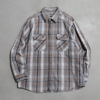 FIVEBROTHER PLAID HEAVY FLANNEL SHIRT (XLARGE/GOOD CONDITION)