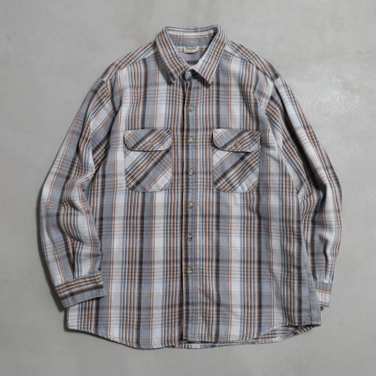 FIVEBROTHER PLAID HEAVY FLANNEL SHIRT (XLARGE/GOOD CONDITION)