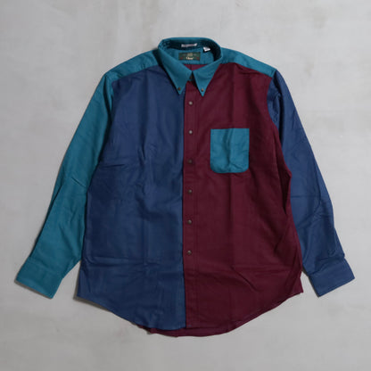 DEAD STOCK ORVIS CRAZY PATTERN CHAMOIS CLOTH SHIRT (XLARGE)