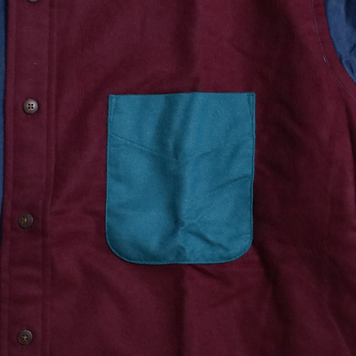 DEAD STOCK ORVIS CRAZY PATTERN CHAMOIS CLOTH SHIRT (XLARGE)