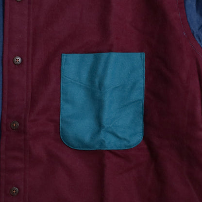 DEAD STOCK ORVIS CRAZY PATTERN CHAMOIS CLOTH SHIRT (XLARGE)
