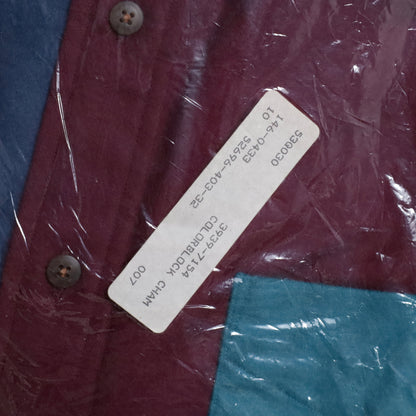 DEAD STOCK ORVIS CRAZY PATTERN CHAMOIS CLOTH SHIRT (XLARGE)