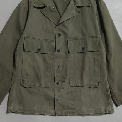 WWII U.S.NAVY HBT UTILITY JACKET (DOWN POCKET/GOOD CONDITION)