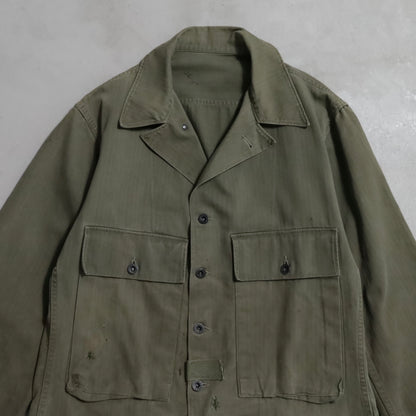 WWII U.S.NAVY HBT UTILITY JACKET (DOWN POCKET/GOOD CONDITION)