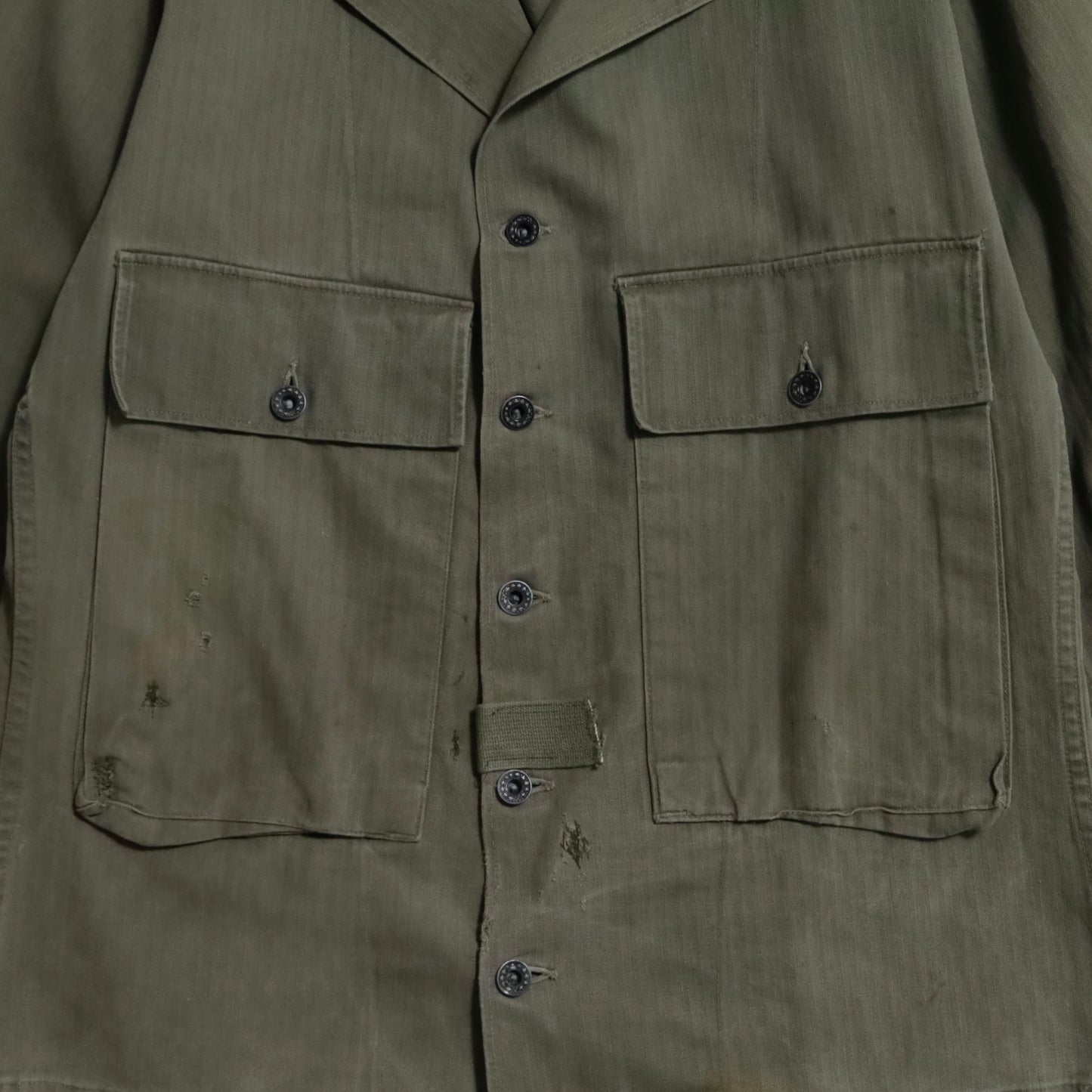 WWII U.S.NAVY HBT UTILITY JACKET (DOWN POCKET/GOOD CONDITION)