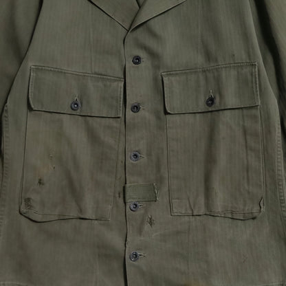 WWII U.S.NAVY HBT UTILITY JACKET (DOWN POCKET/GOOD CONDITION)