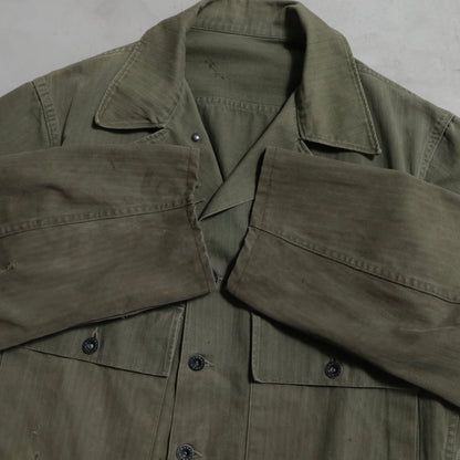 WWII U.S.NAVY HBT UTILITY JACKET (DOWN POCKET/GOOD CONDITION)