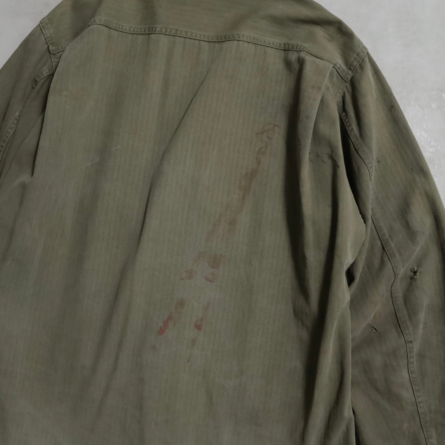 WWII U.S.NAVY HBT UTILITY JACKET (DOWN POCKET/GOOD CONDITION)