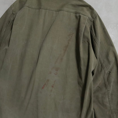 WWII U.S.NAVY HBT UTILITY JACKET (DOWN POCKET/GOOD CONDITION)
