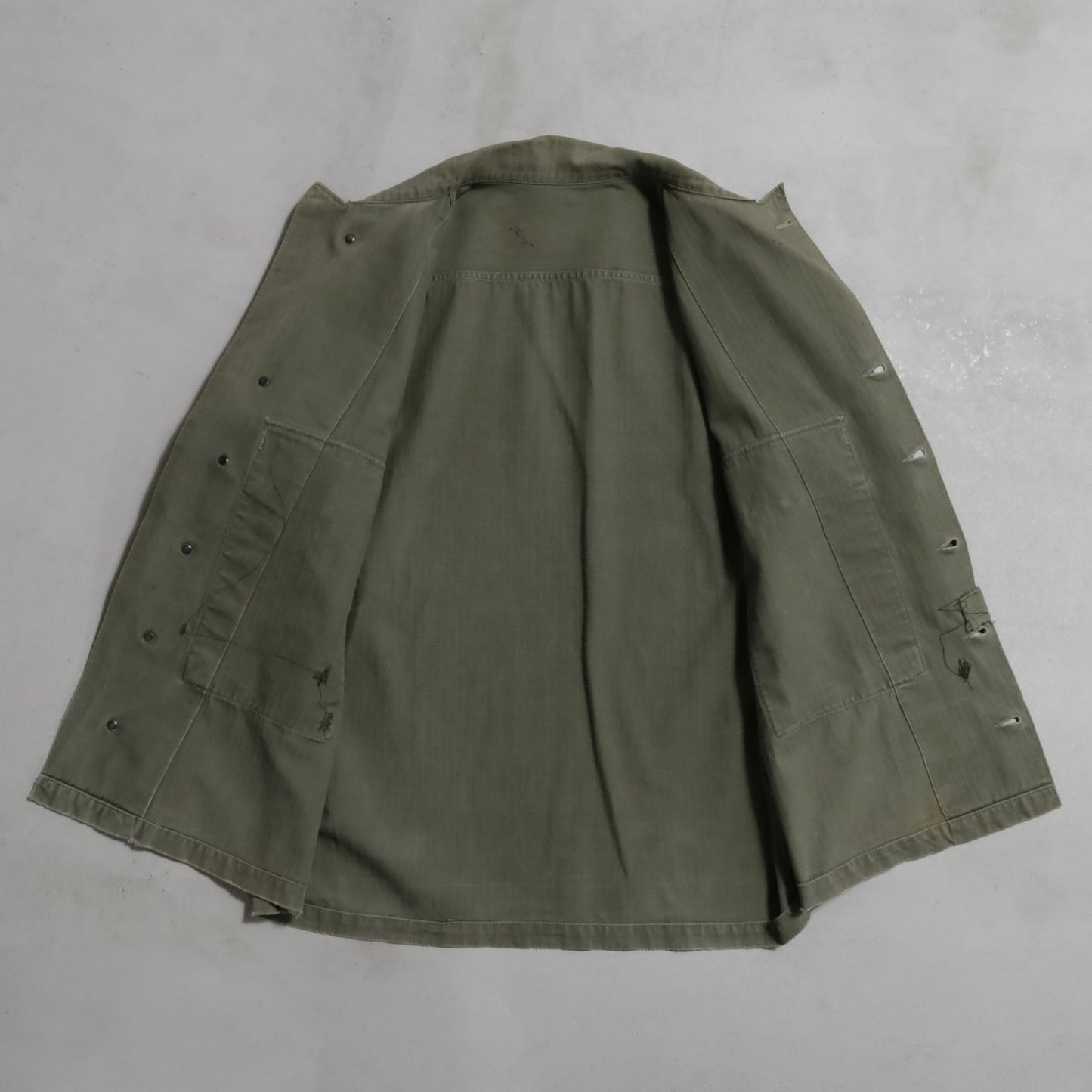 WWII U.S.NAVY HBT UTILITY JACKET (DOWN POCKET/GOOD CONDITION)