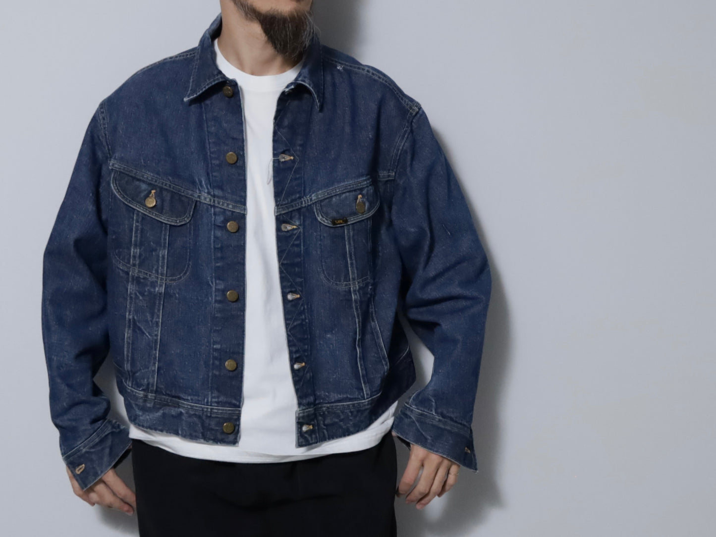 LEE 101-J DENIM JACKET (SIZE 48R/GOOD CONDITION)