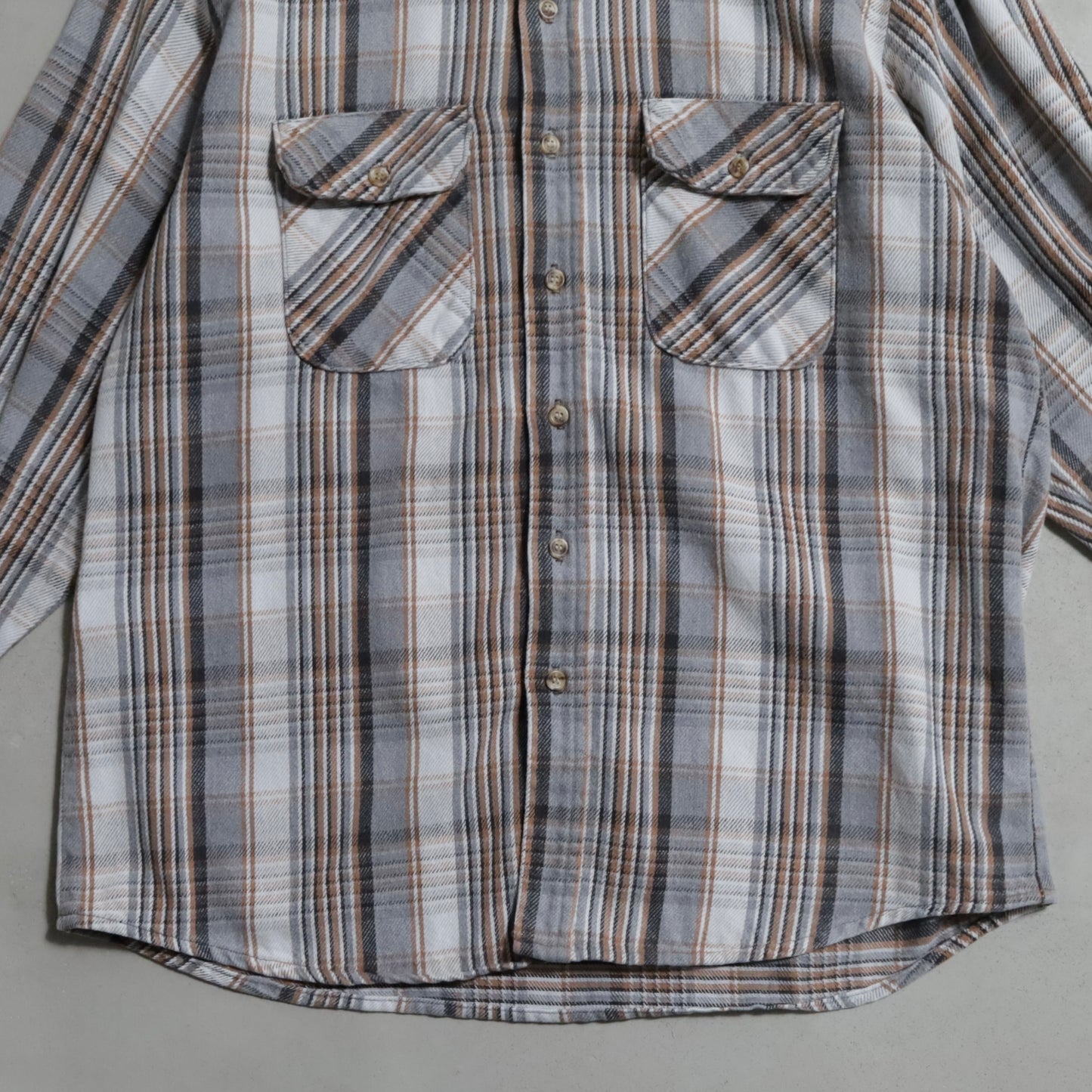 FIVEBROTHER PLAID HEAVY FLANNEL SHIRT (XLARGE/GOOD CONDITION)