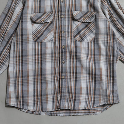 FIVEBROTHER PLAID HEAVY FLANNEL SHIRT (XLARGE/GOOD CONDITION)