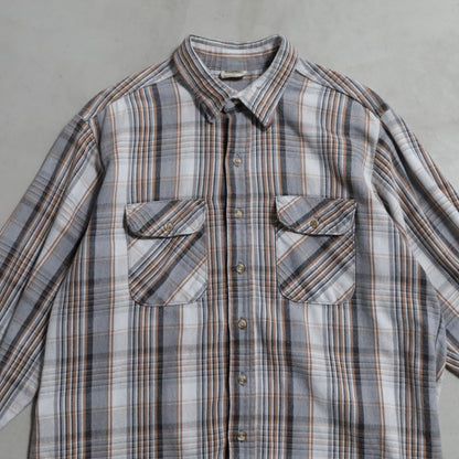FIVEBROTHER PLAID HEAVY FLANNEL SHIRT (XLARGE/GOOD CONDITION)